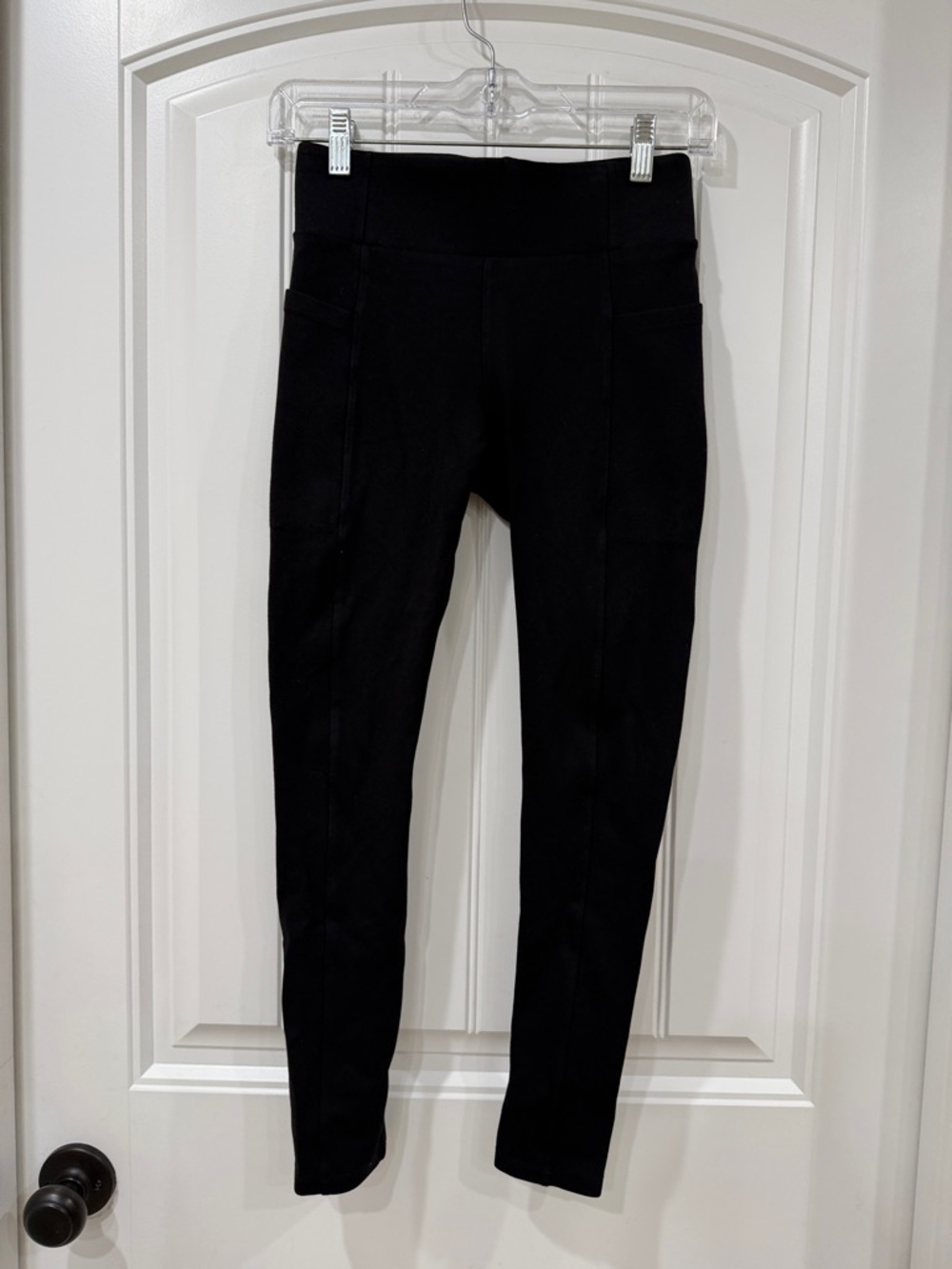 EUC High-Waist Black Ponte Leggings